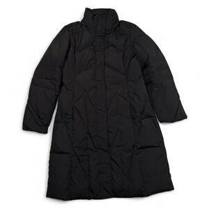 Calvin Klein Black Down Puffer Coat Jacket Womens Medium M Long Quilted